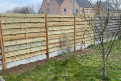 herstelling stormschade houten panelen tuin